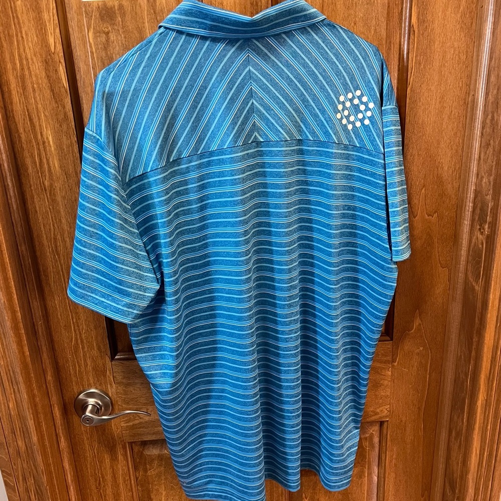 Men’s Puma Sport Stripe Polo Blue XL - Picture 5 of 6